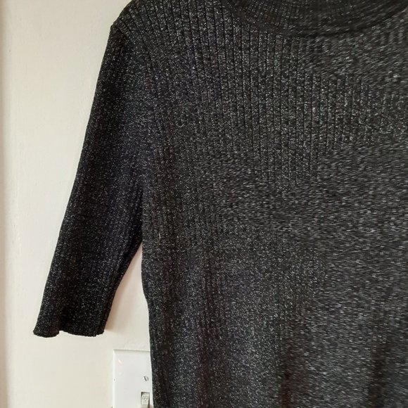Maddie steel black glittery top high neck size XL - Picture 3 of 5